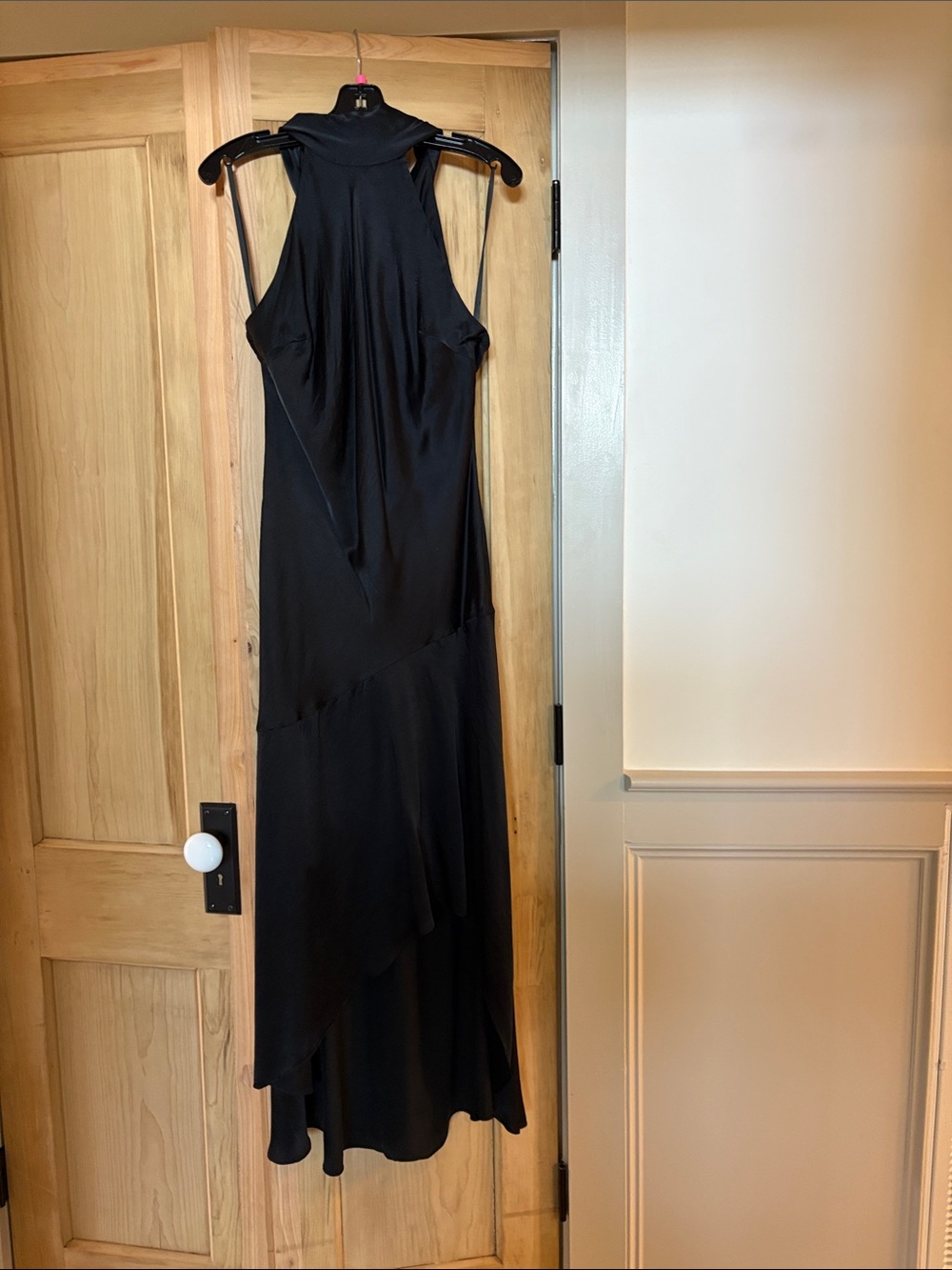 Frame Denim Black Halter Maxi Dress